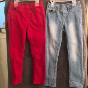 Girls 2 pair of jeans